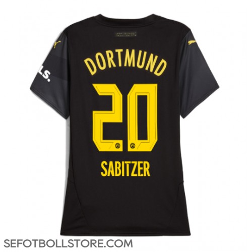 Borussia Dortmund Marcel Sabitzer #20 Replika Bortatröja Dam 2024-25 Kortärmad